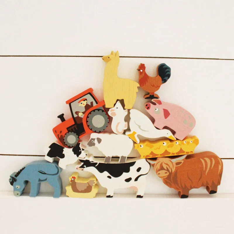 1 piece Farmyard Animals Display Shelf Set