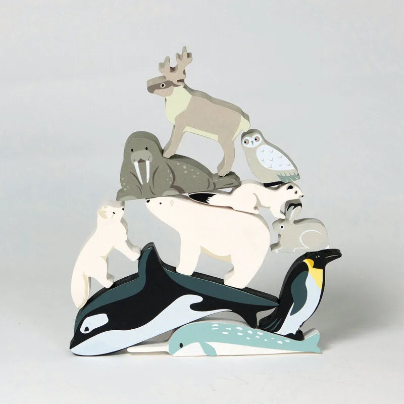 1 Piece Polar Animals Display Shelf Set