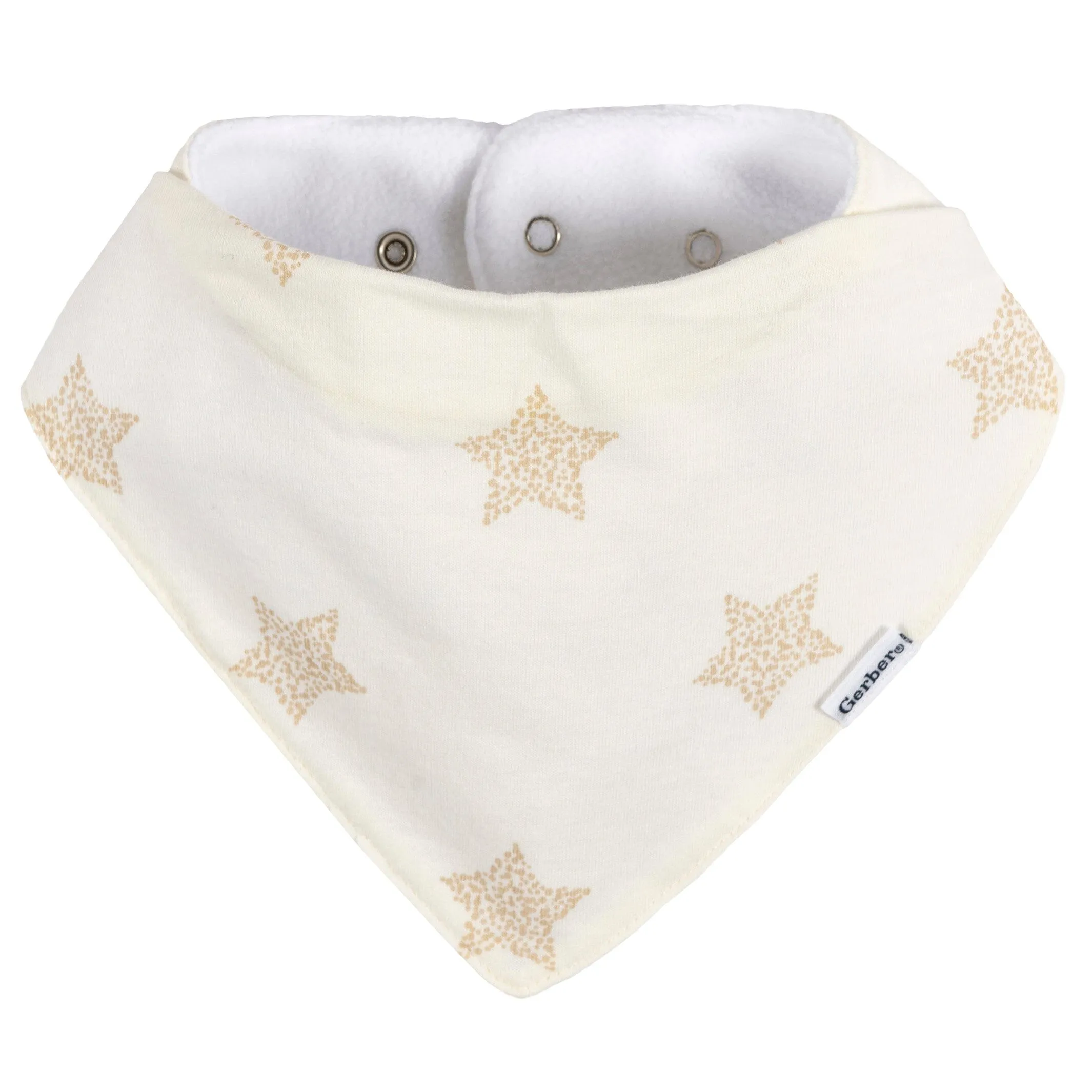 10-Pack Baby Neutral Stars & Moons Jersey Bandana Bibs