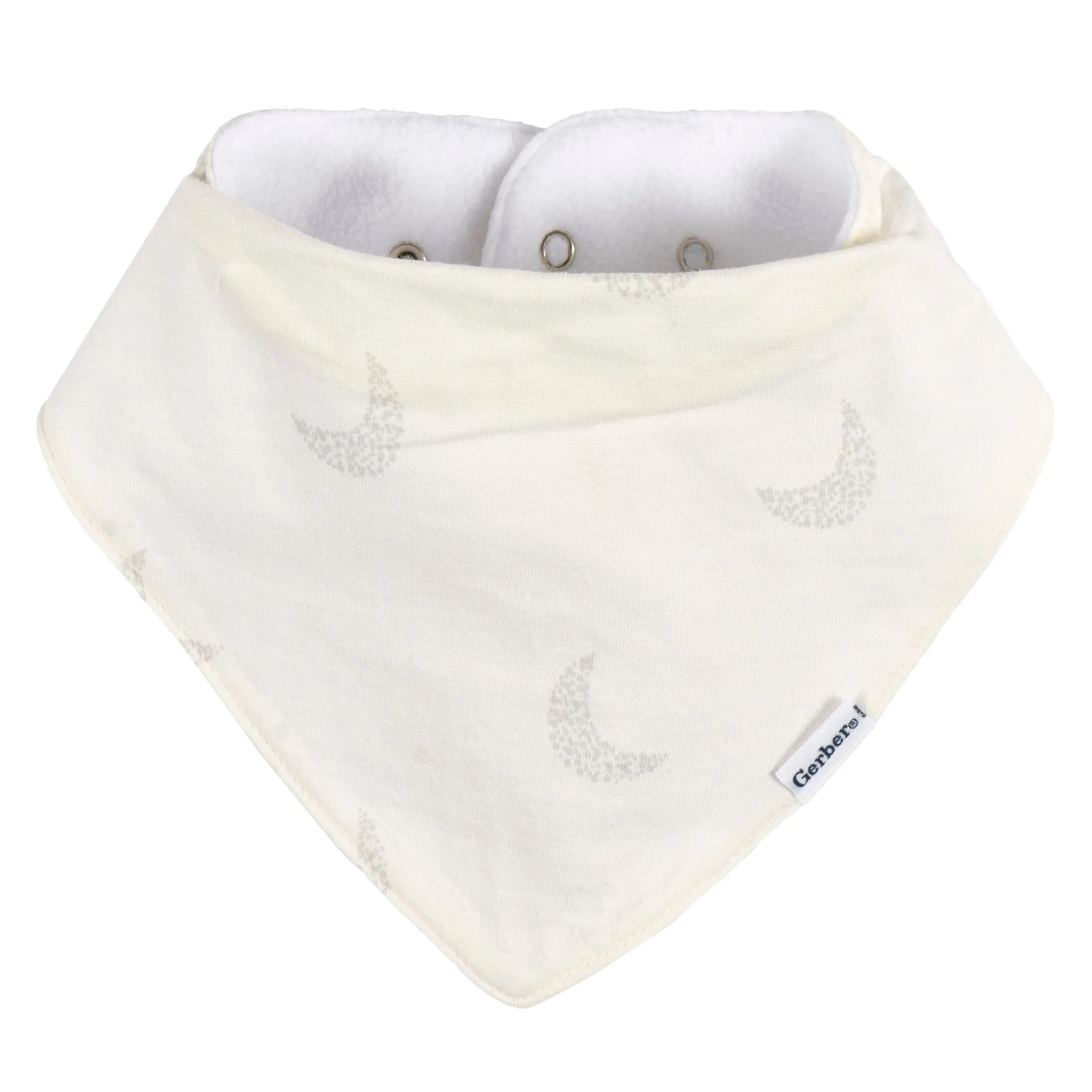 10-Pack Baby Neutral Stars & Moons Jersey Bandana Bibs