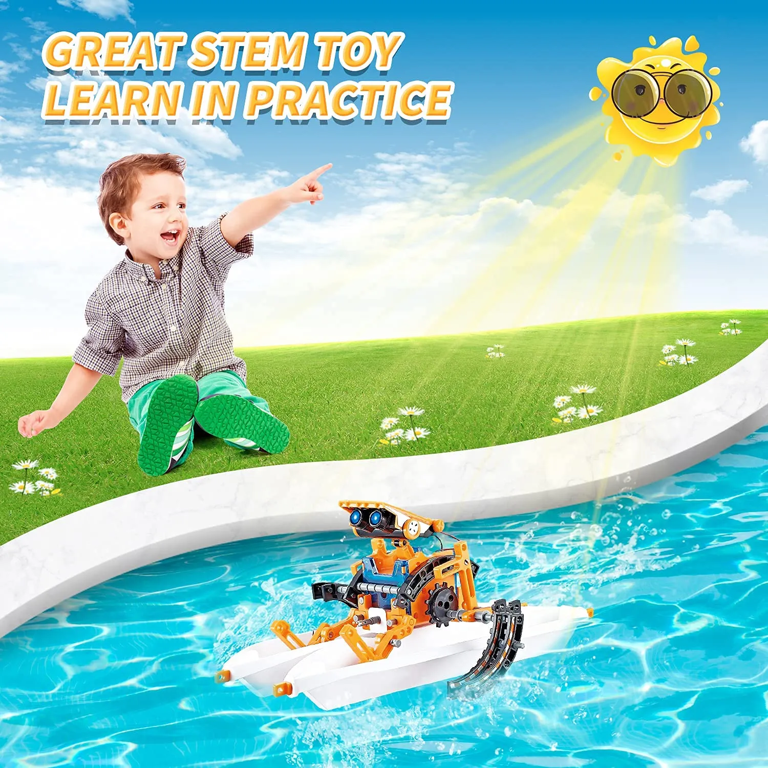 12-in-1 STEM Solar Powered Robot Toys, STEM Projects for Kids Ages 8-12 and Older, DIY Science Education Creation Building Kits, Gift Ideas Engineering Toy for Teen 8 9 10 11 12 Years Old Boys Girls