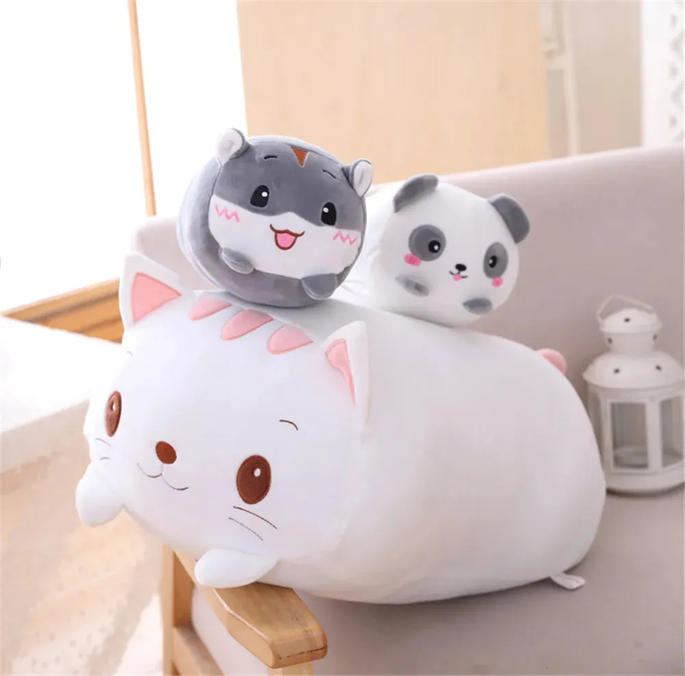 1pcs 60cm  Elephant&Cat&Hamster&Frog&Panda Plush Toys Stuffed Animals Soft Toys for baby Gift stuffed doll for collection