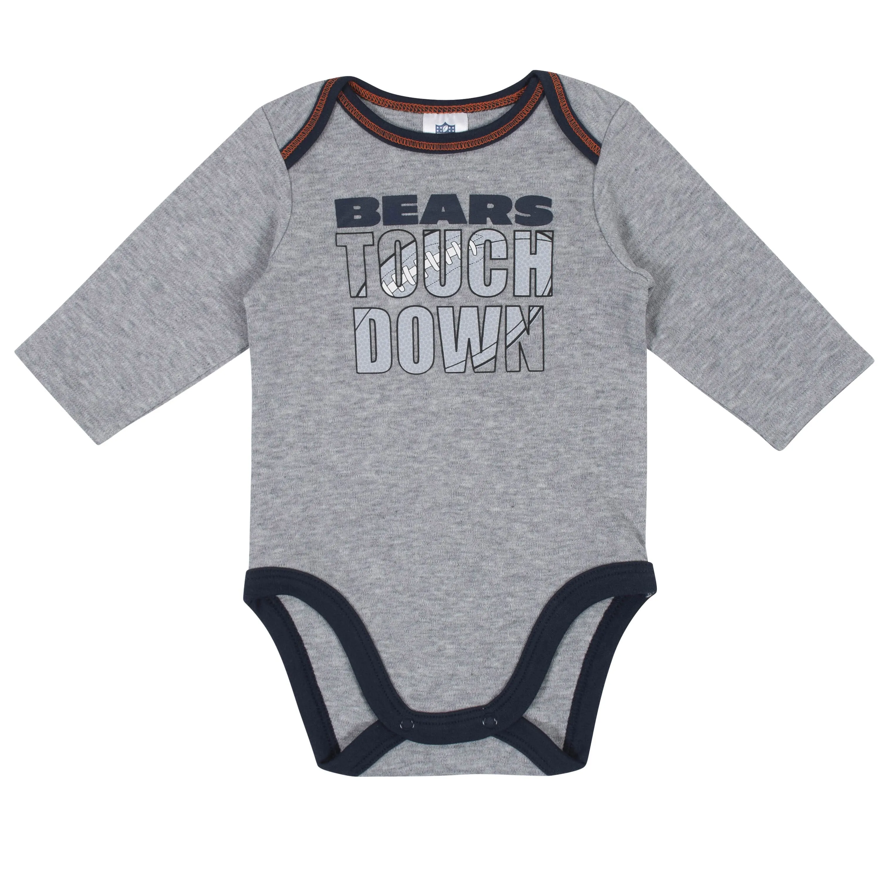 2-Pack Baby Boys Chicago Bears Long Sleeve Bodysuits