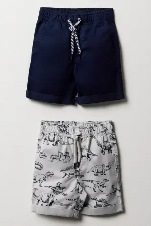 2 Pack Shorts Navy & Grey