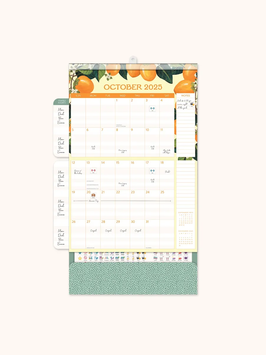 2025 Do It All Calendar - Citrus Florals