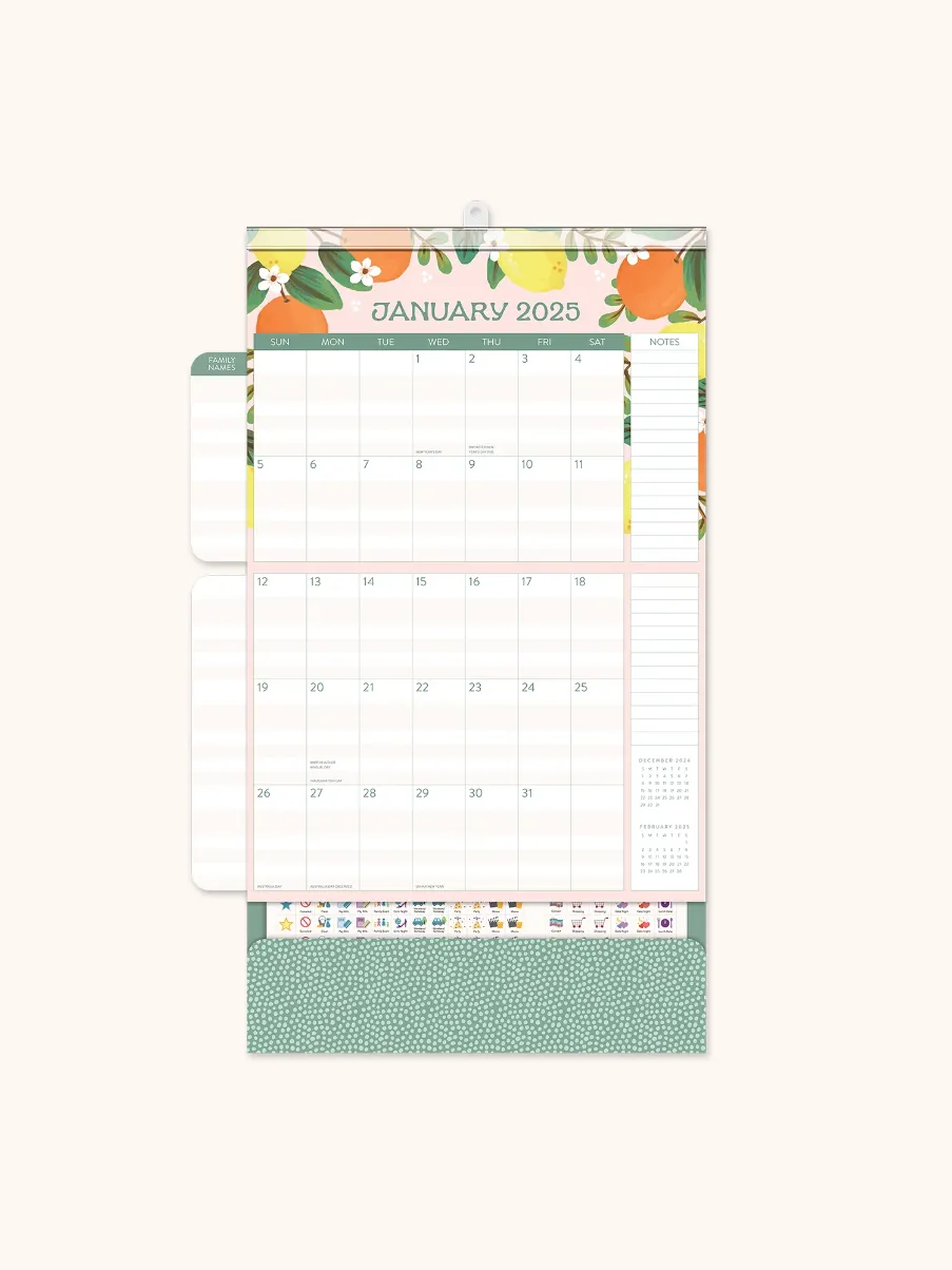 2025 Do It All Calendar - Citrus Florals