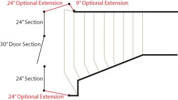 24 Inch Gate Extension - White