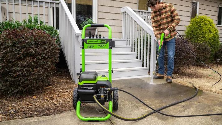 60V 3000 PSI Pressure Washer and Premium Foam Cannon Combo Kit  w/ (2) 5.0Ah Batteries & Dual Port Charger