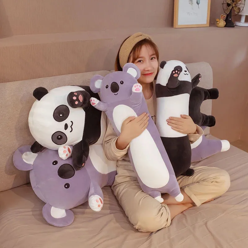 70/110cm Koala Panda Plush Toys Animals Stuffed Animals Plush Doll Toys Kids Children Birthday Gifts Kawaii Plush Long Pillow