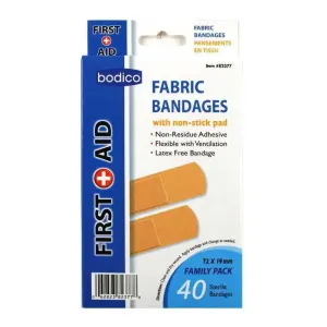 Adhesive Fabric Bandages - 40pk