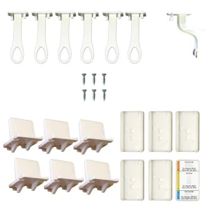 Adhesive Lower Drawer Latch - 6 Pack