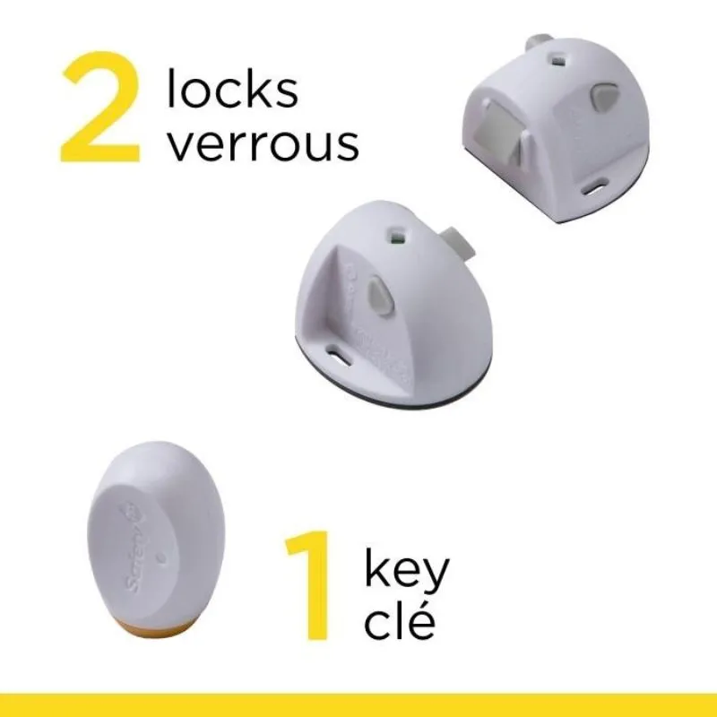 Adhesive Magnetic Lock 3 Piece Kit