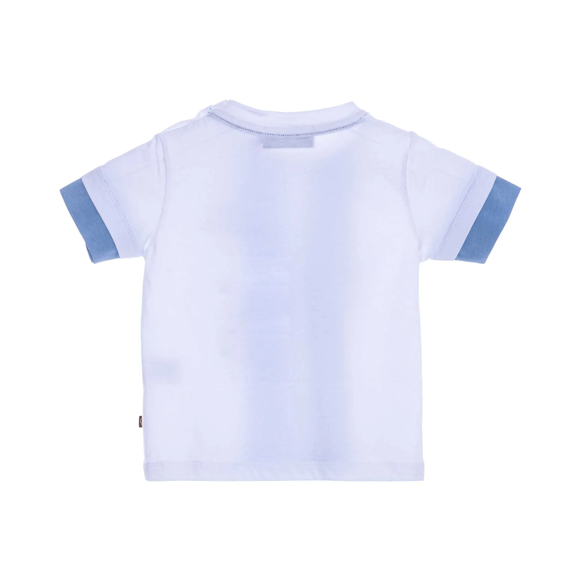 Aigner Kids Baby Boy's Blue Cotton Logo T-Shirt and Short Set