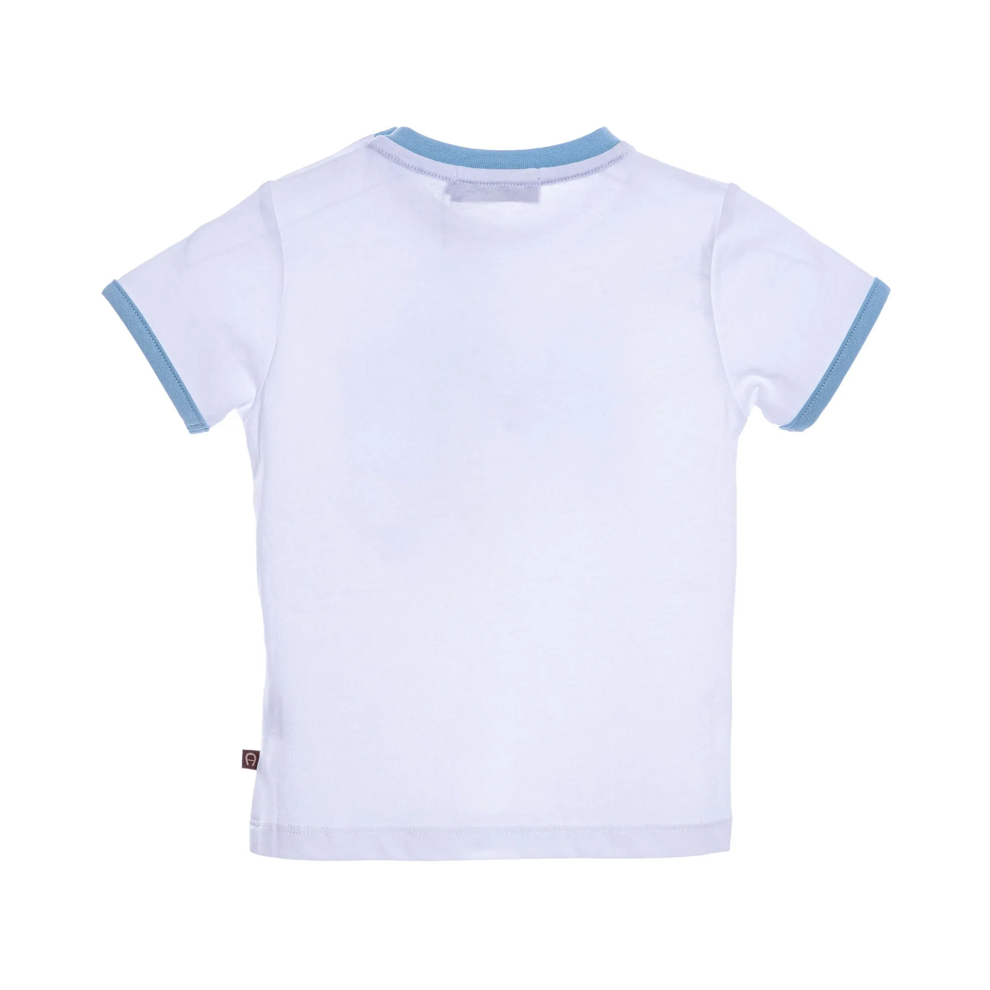 Aigner Kids Baby Boy's White & Blue T-Shirt and Short Set