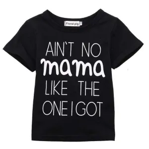 Ain't No Mama Short-Sleeved T-Shirt - Black (MRK X)