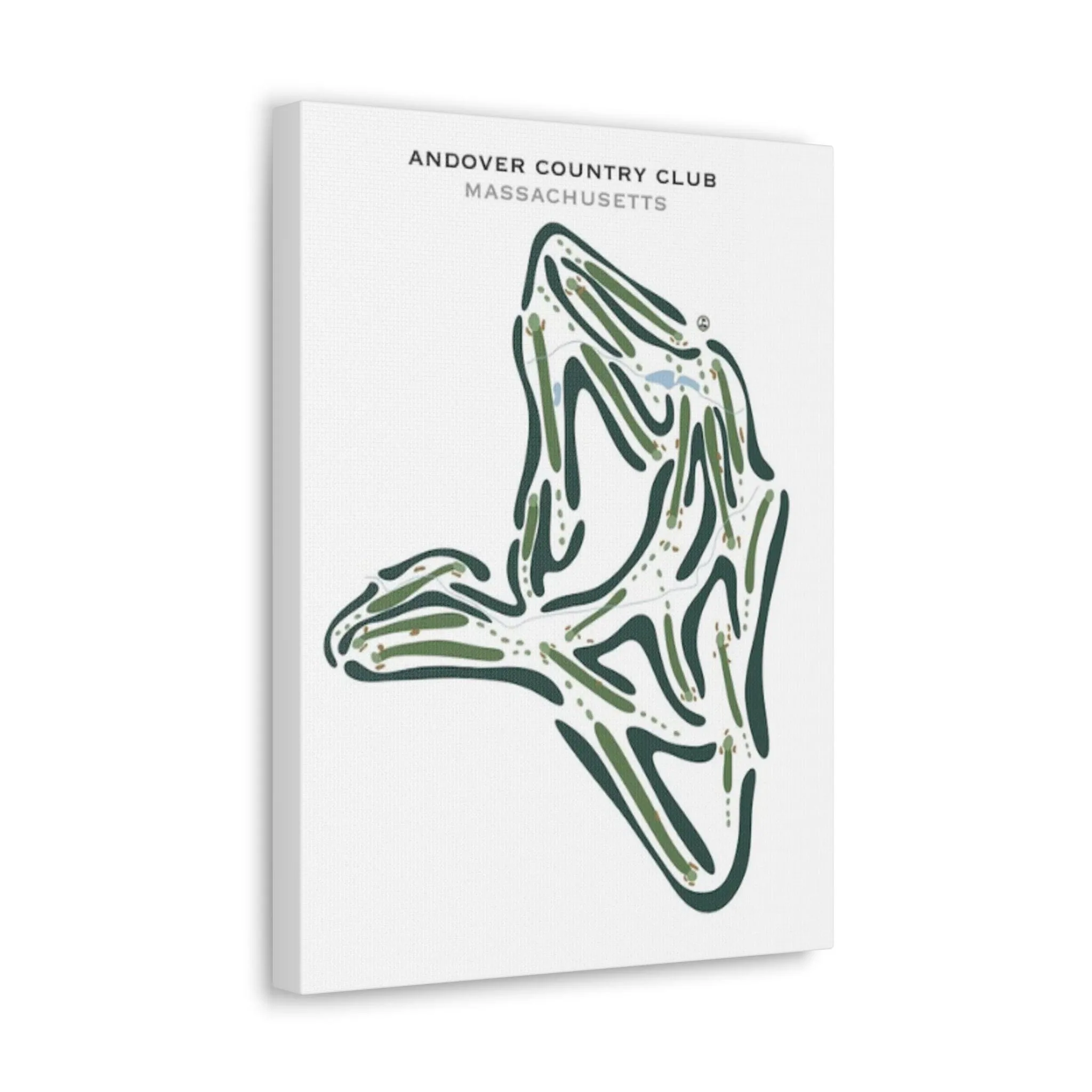 Andover Country Club, Massachusetts - Printed Golf Courses