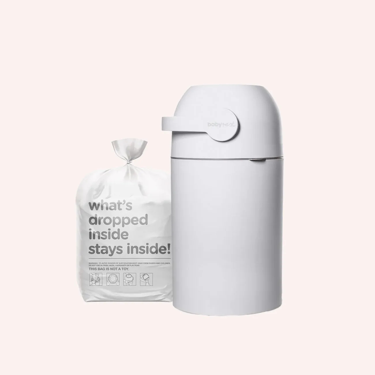 Aster Nappy Bin - White