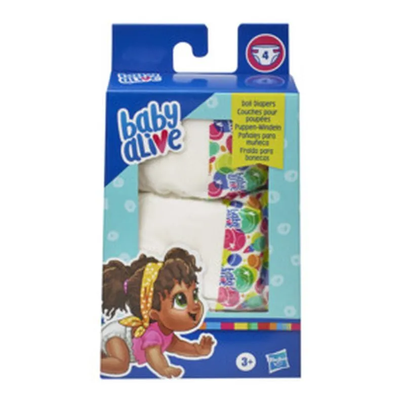 Baby Alive Doll Diapers 4 Pack