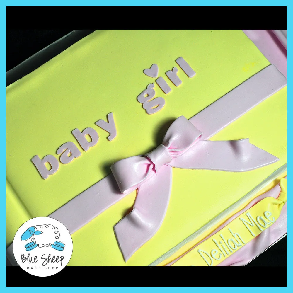 Baby Book Baby Shower Cake