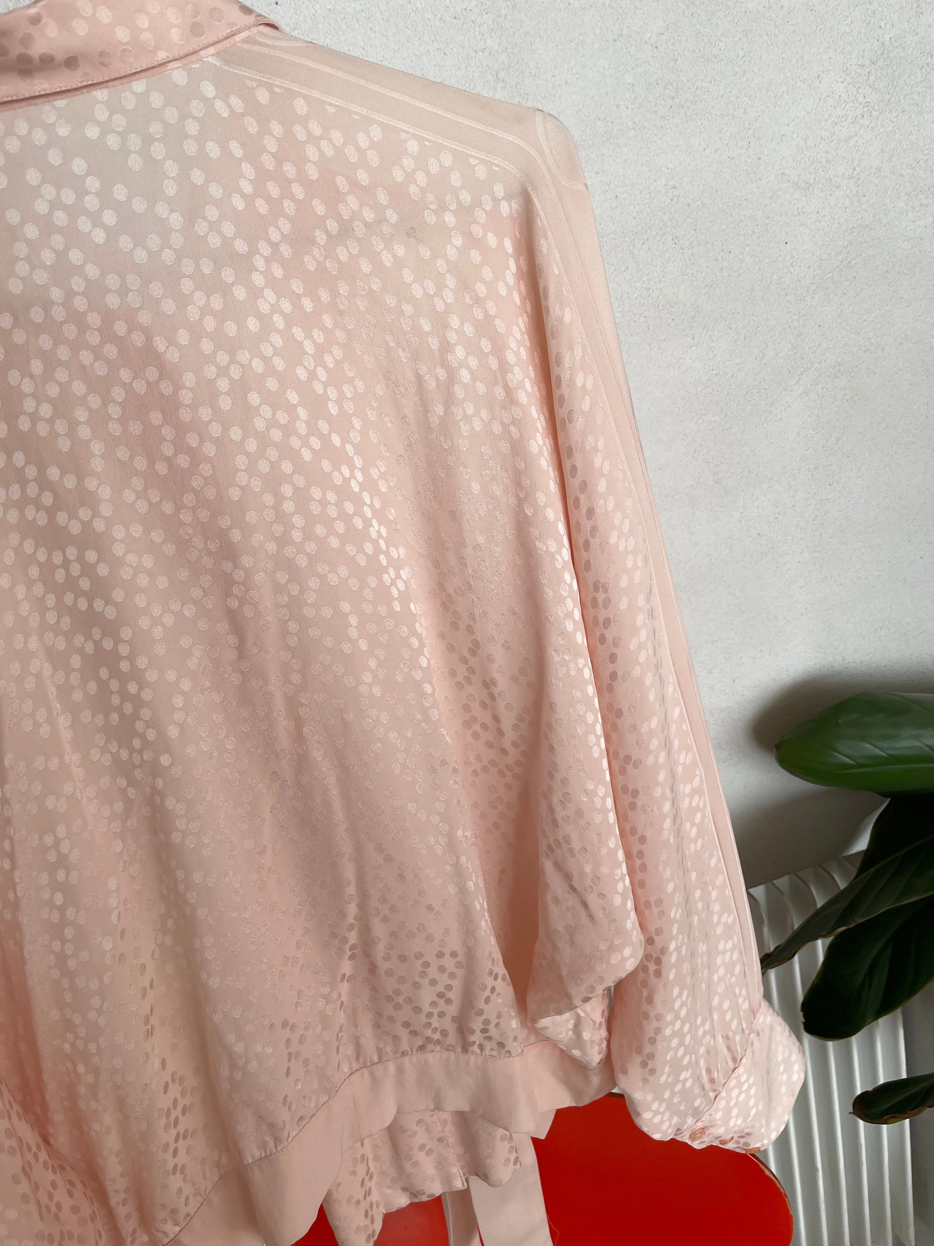 Baby Pink Silk Shirt