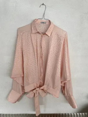 Baby Pink Silk Shirt