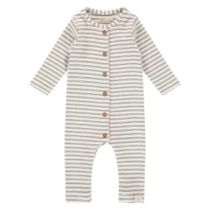 BabyFace Grey Stripe Jumpsuit