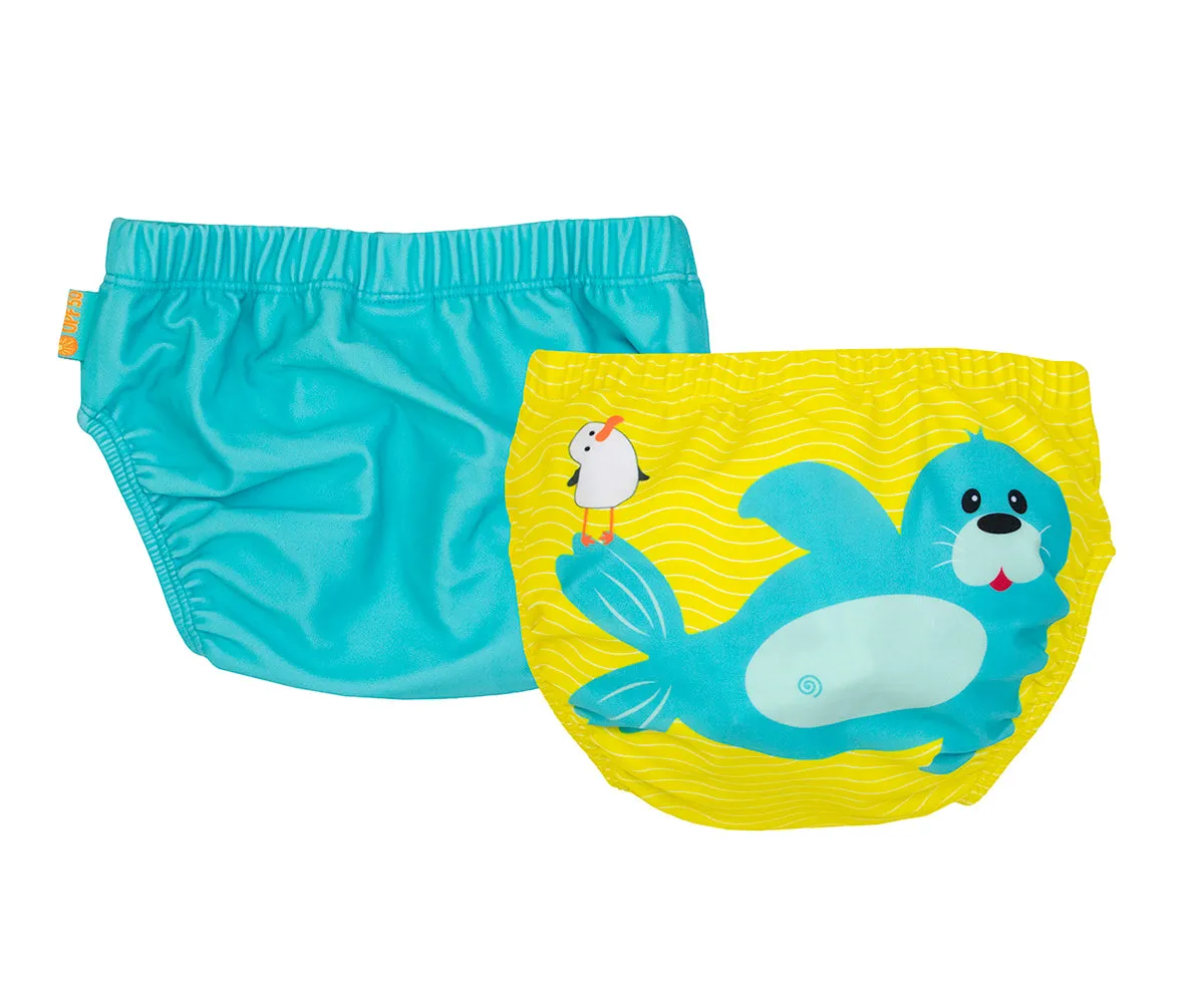 Baby/Toddler Reuseable Swim Diaper Set (2 Pcs) - Sydney the Seal