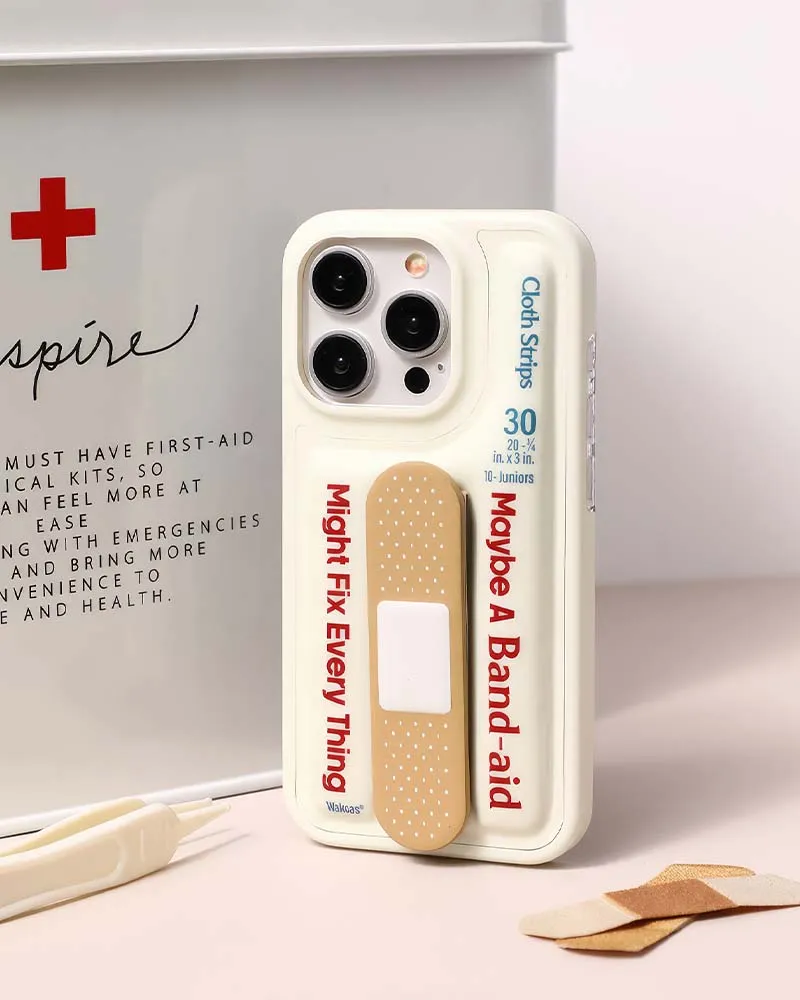 Band-aid Phone Case With Stand (iPhone 13/14/15 Series)