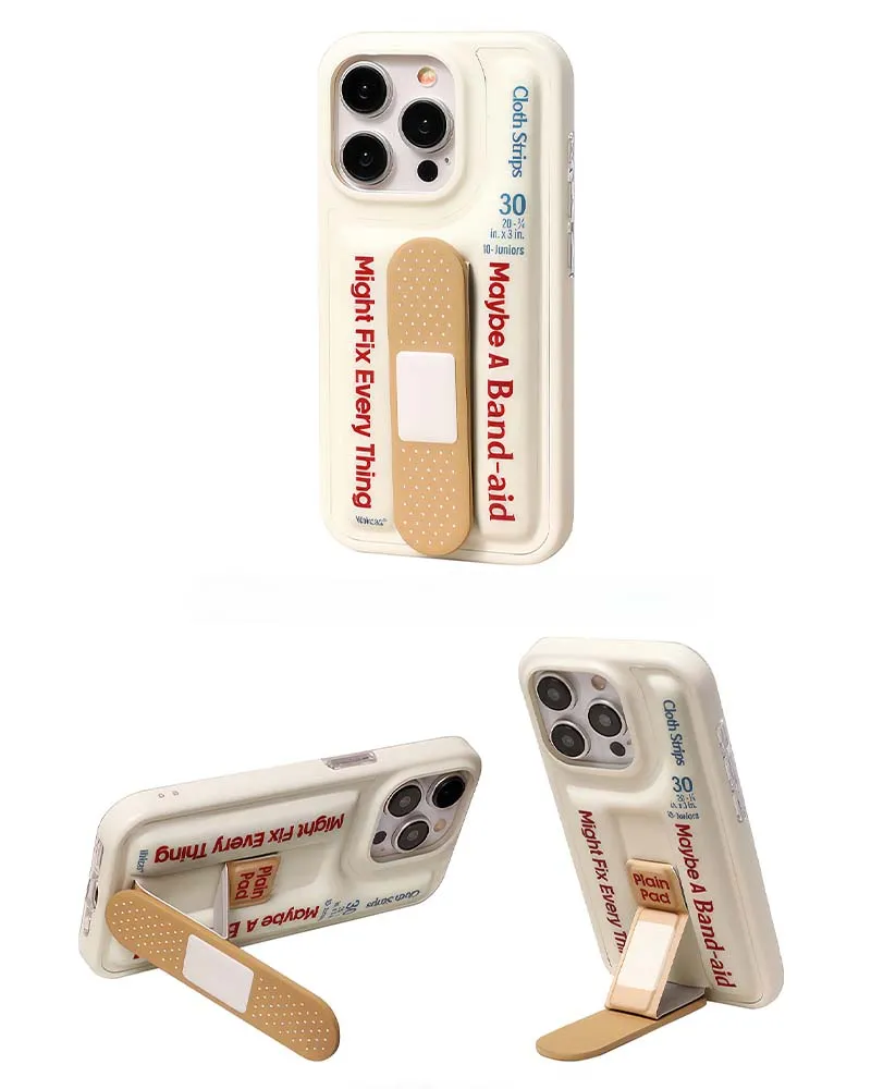 Band-aid Phone Case With Stand (iPhone 13/14/15 Series)