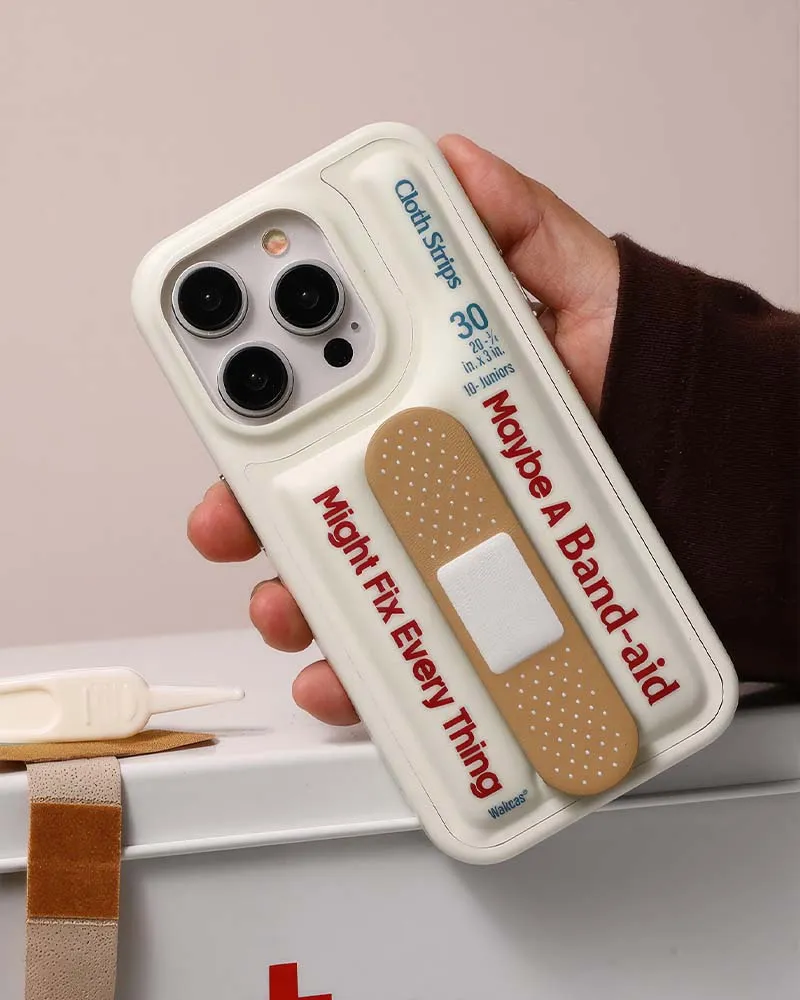 Band-aid Phone Case With Stand (iPhone 13/14/15 Series)