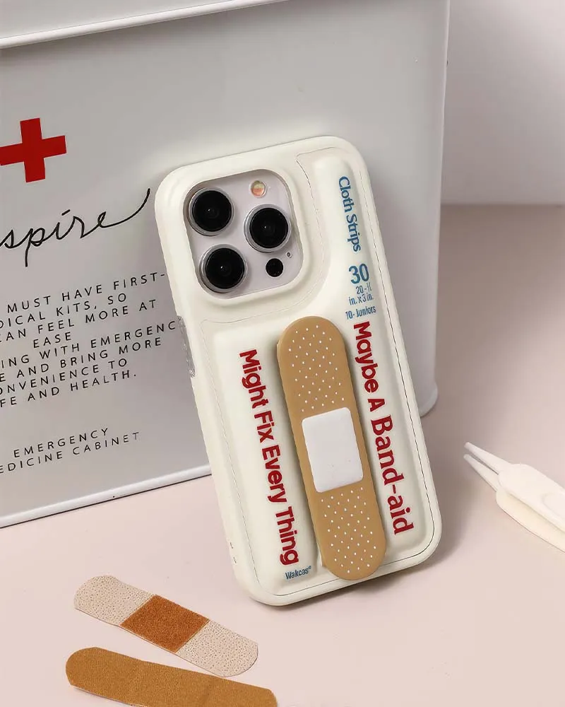 Band-aid Phone Case With Stand (iPhone 13/14/15 Series)