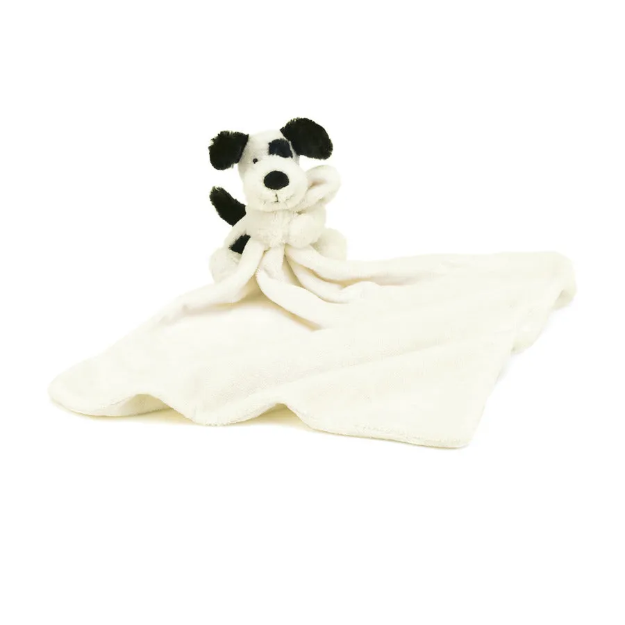 Bashful Blk & Cream Puppy Soother Jellycat