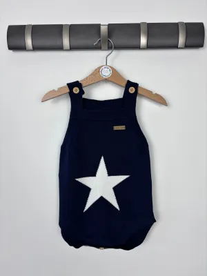 Beacon London Navy Star Romper