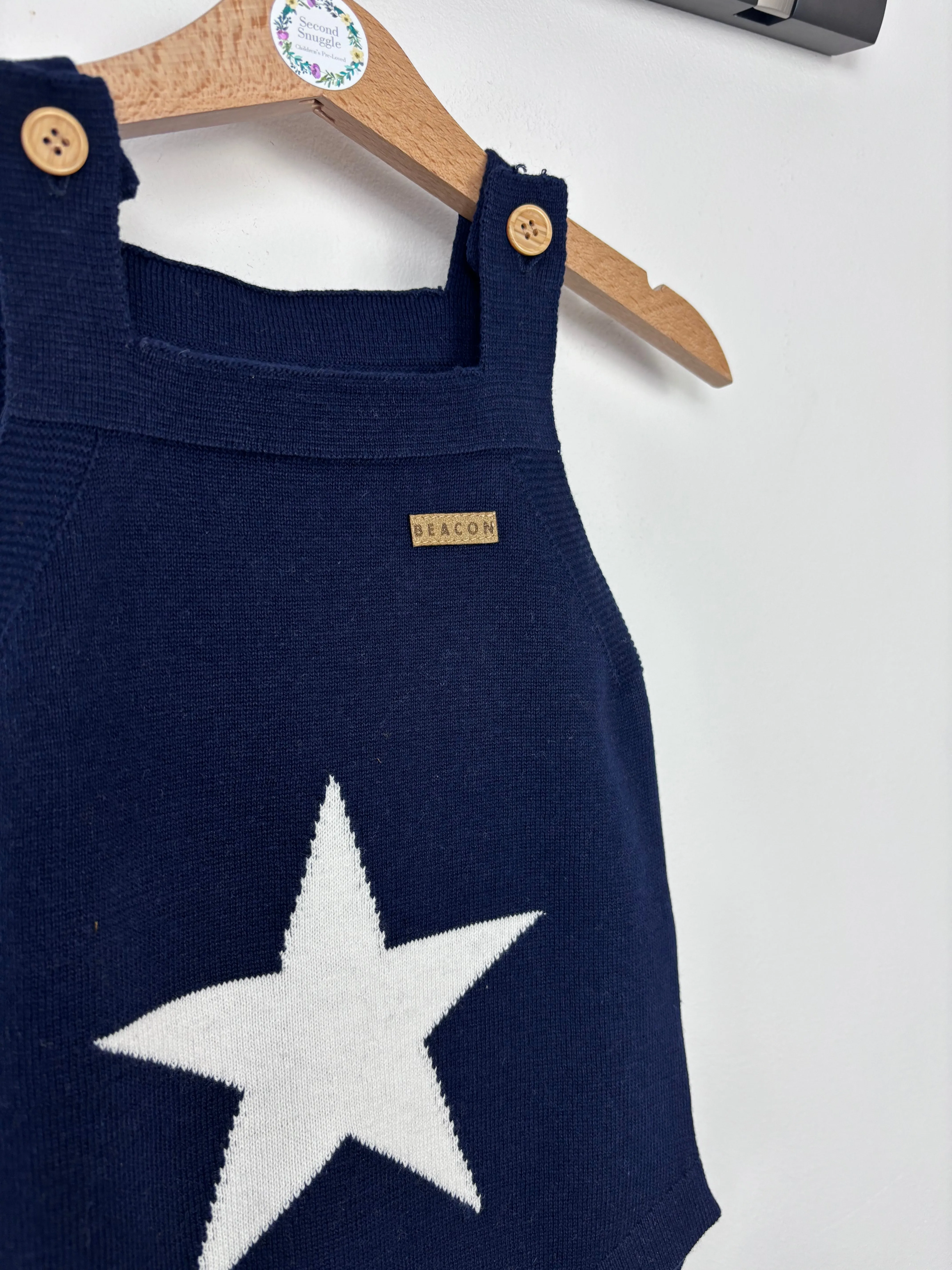 Beacon London Navy Star Romper