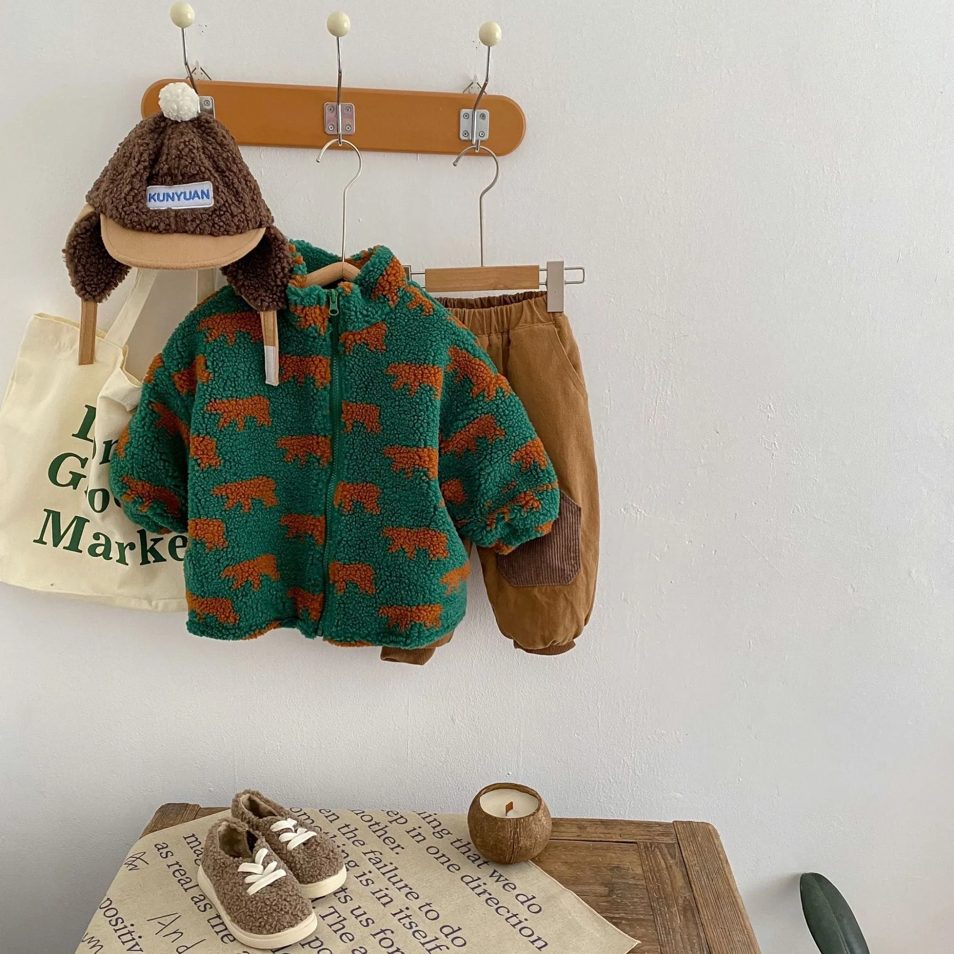 Bear Cub Zip Up Woolley Coat