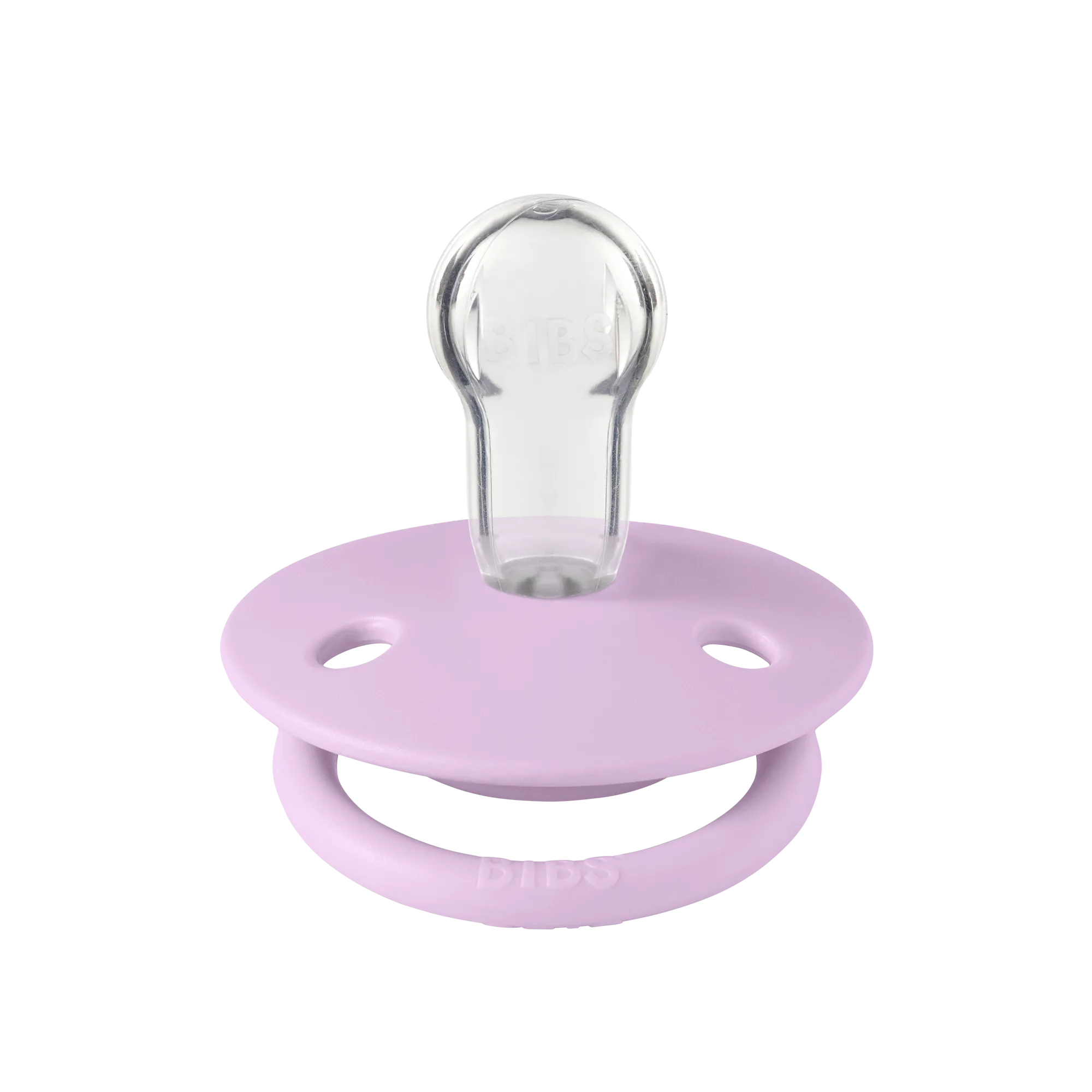 BIBS De Lux Silicone Pacifier 2 Pack - Papaya/Violet Sky