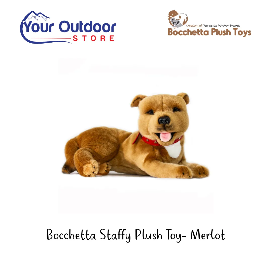 Bocchetta Staffy Plush Toy - Merlot