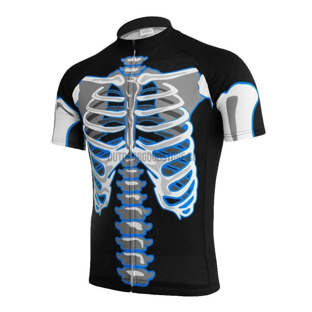 Bones Skeleton Retro Cycling Jersey