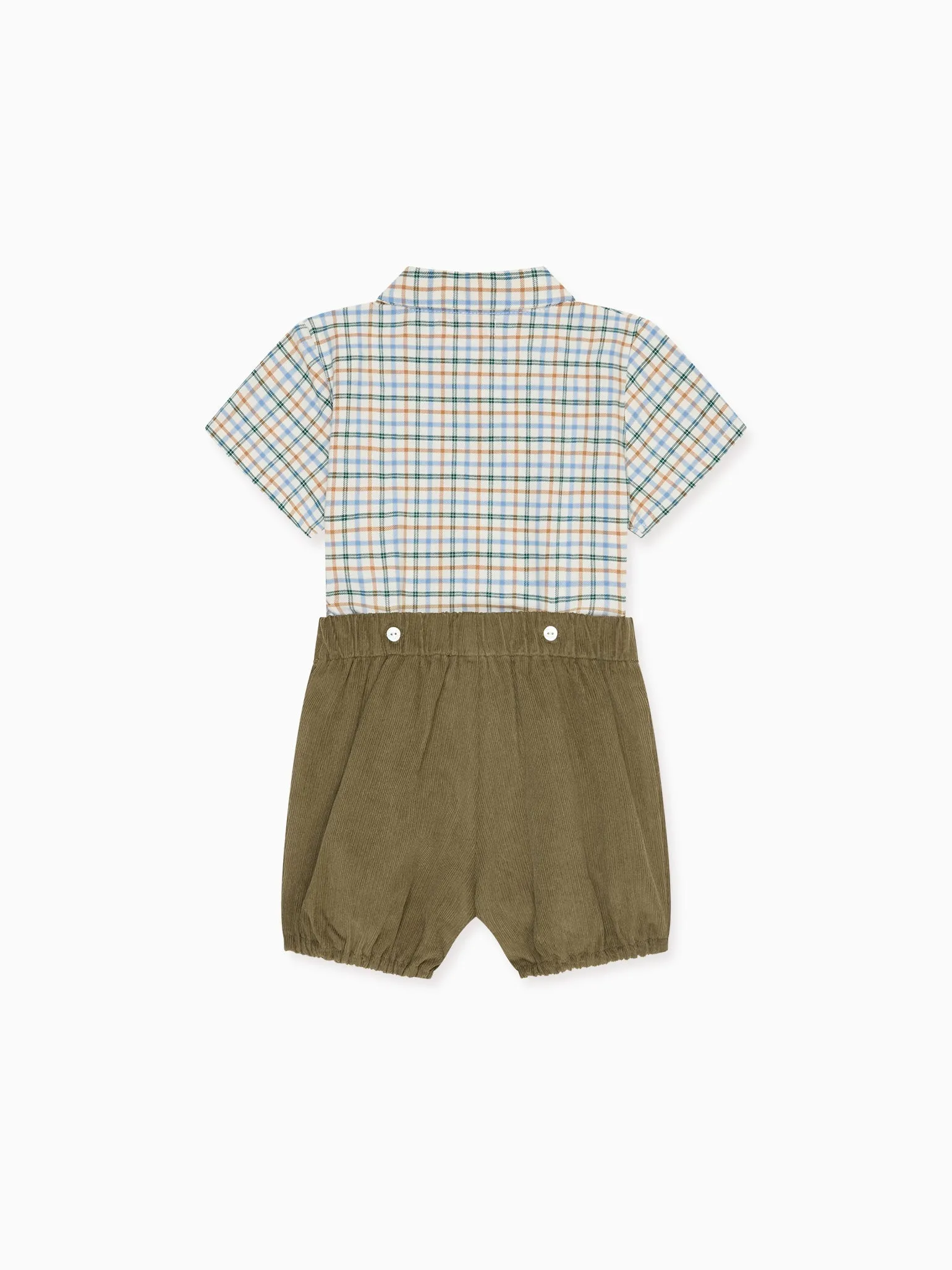 Camel Check Sando Baby Boy Set