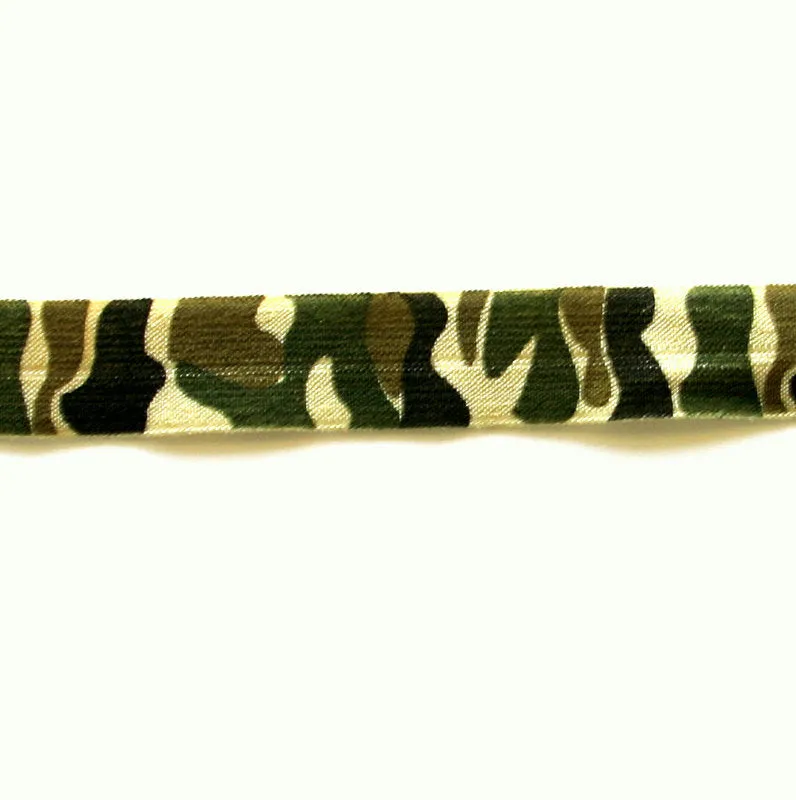 Camoflauge Fold-Over Elastic