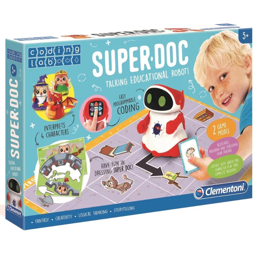 Clementoni - Coding Lab: Super Doc Talking Educational Robot