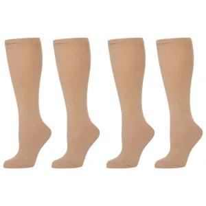 Compression Socks (20-30 mmHg) - Nude 2 Pack