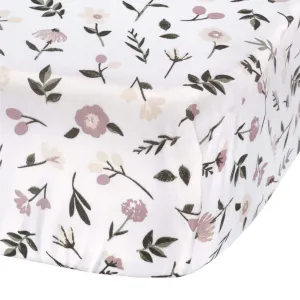 Crib fitted sheet - Floral