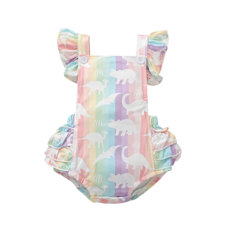 DINOSAUR RAINBOW Romper