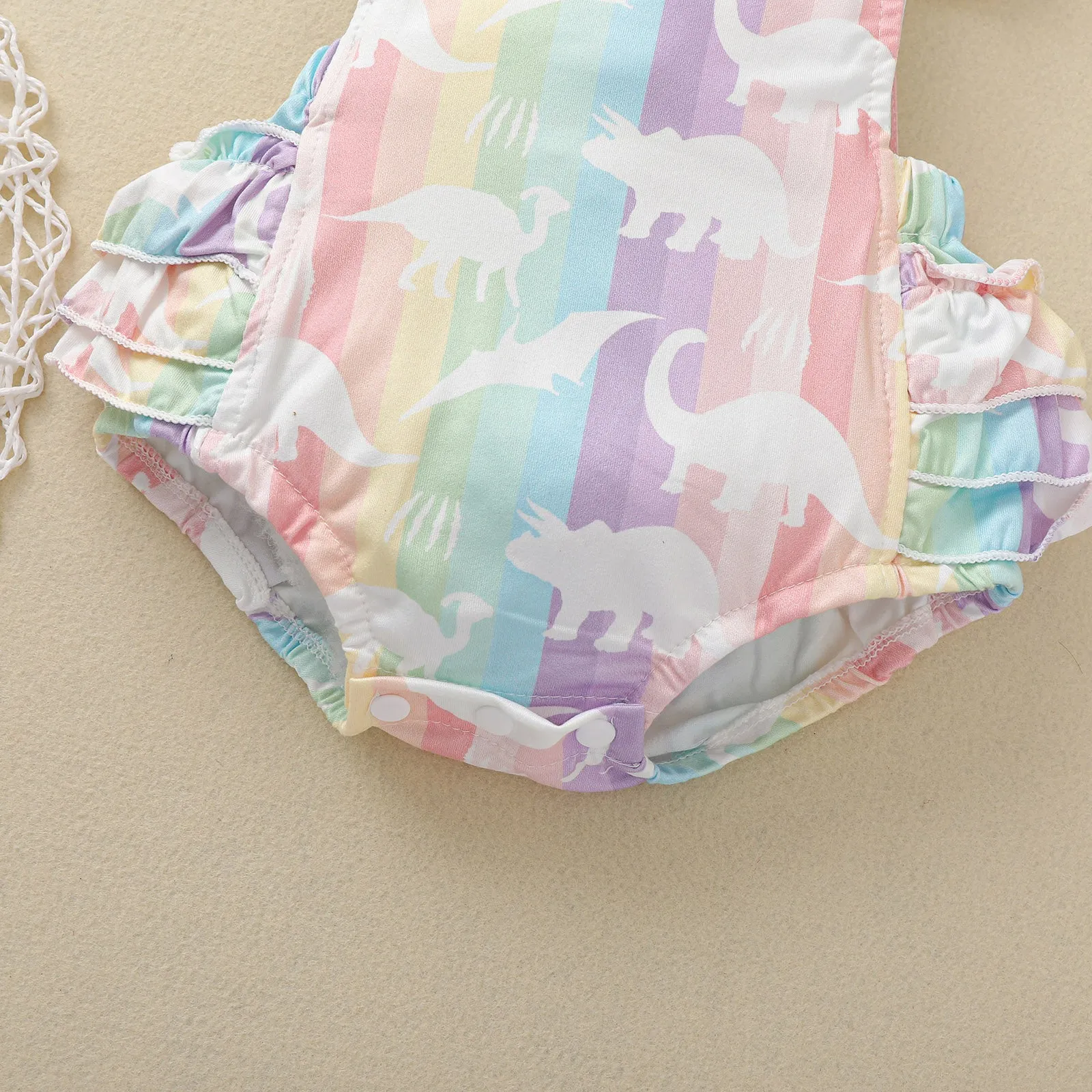 DINOSAUR RAINBOW Romper