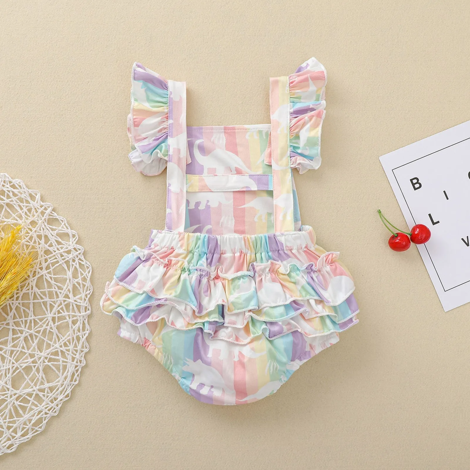 DINOSAUR RAINBOW Romper