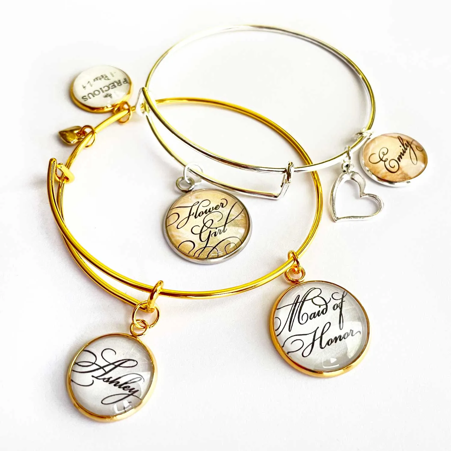 DIY Bangle Bracelet Making Kits with Assorted Bulk Christian Scripture Glass Charms – Have a Jewelry Making Event!