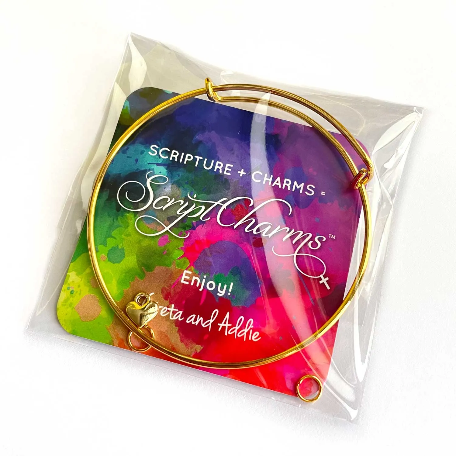 DIY Bangle Bracelet Making Kits with Assorted Bulk Christian Scripture Glass Charms – Have a Jewelry Making Event!