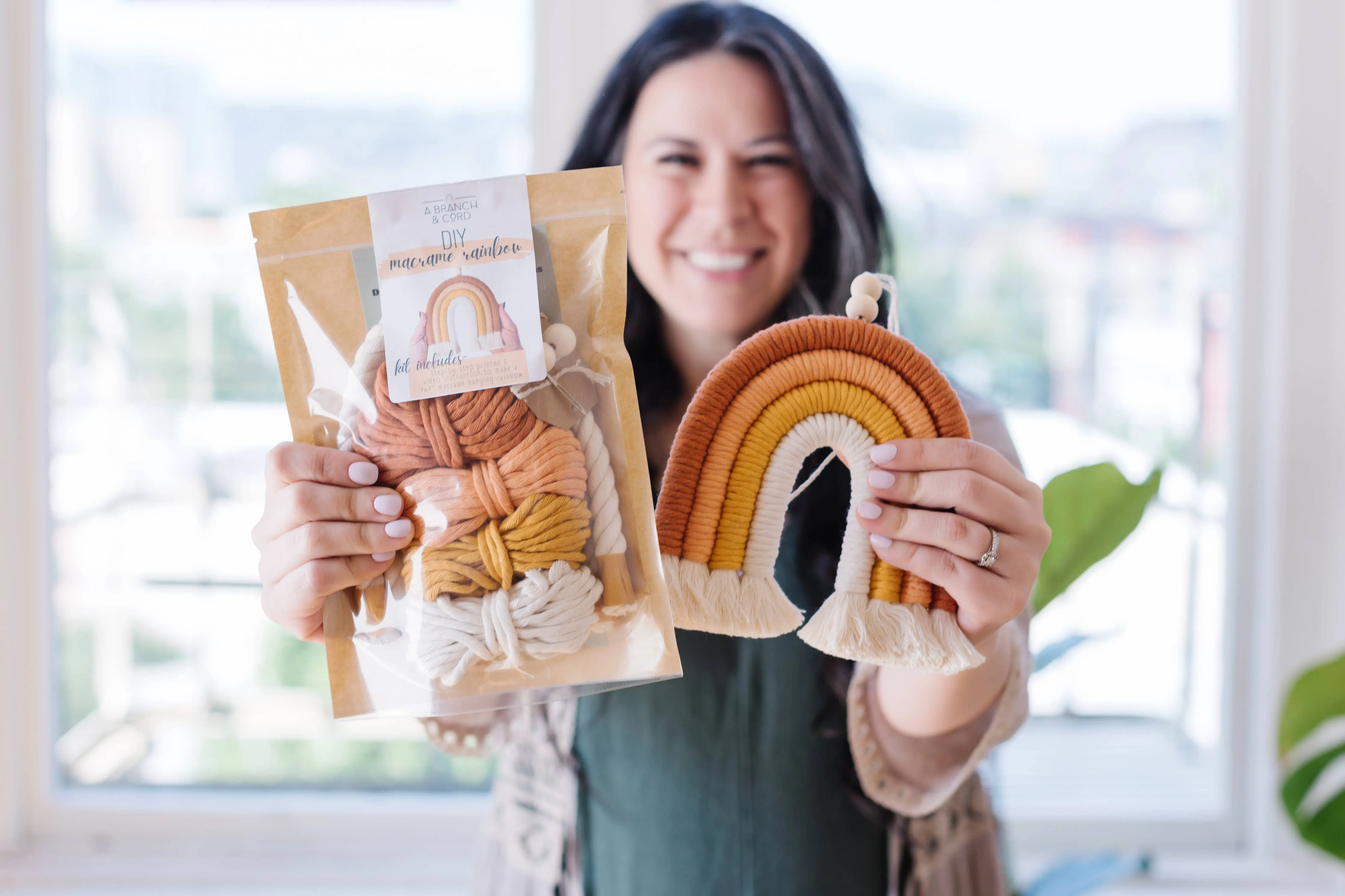 DIY Macrame Rainbow Kit: Very Berry