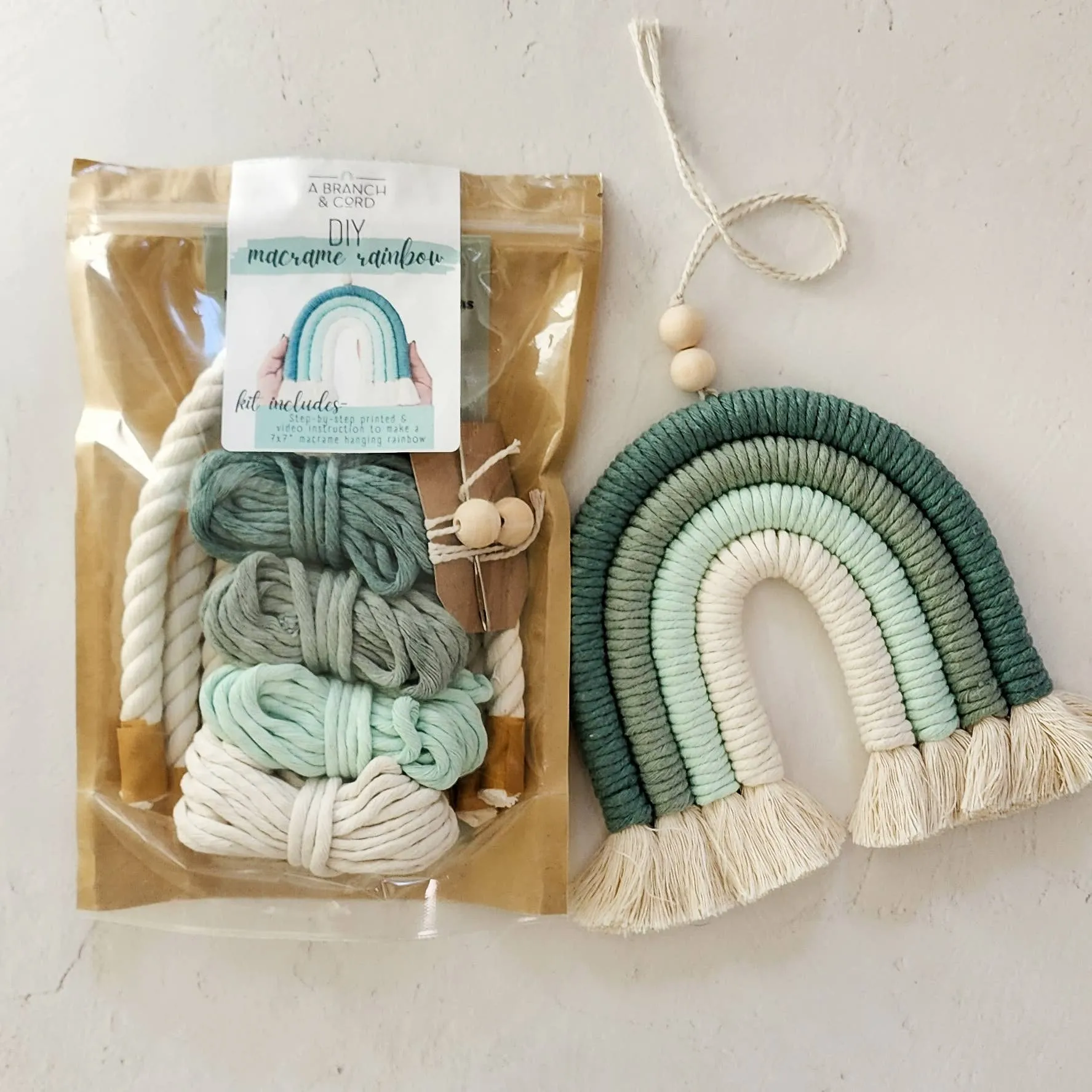 DIY Macrame Rainbow Kit: Very Berry